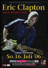 9c122 ERIC CLAPTON 23x33 Austrian music poster 2006 great image of the star with guitar!
