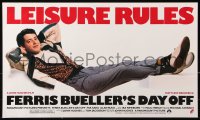 9c266 FERRIS BUELLER'S DAY OFF 14x24 special poster 1986 Broderick in John Hughes teen classic!