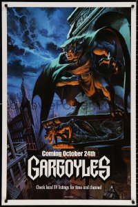 9c001 GARGOYLES tv poster 1994 Disney, striking fantasy cartoon artwork of Goliath!