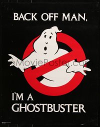 9c268 GHOSTBUSTERS 22x28 special poster 1984 Ivan Reitman, back off man, I'm a Ghostbuster!