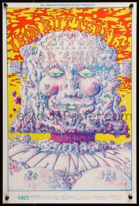 9c124 IRON BUTTERFLY/JAMES COTTON BLUES BAND/A.B. SKHY 14x21 music poster 1969 Lee Conklin art!