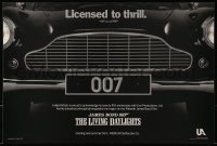 9c282 LIVING DAYLIGHTS 12x18 special poster 1986 great image of classic Aston Martin car grill!