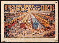 9c297 RINGLING BROS & BARNUM & BAILEY CIRCUS 16x21 special poster 1981 from Dynamite magazine!