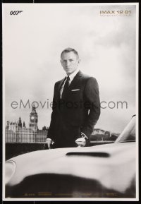 9c301 SKYFALL IMAX 14x20 special poster 2012 image of Daniel Craig as Bond, newest 007!