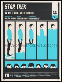 9c071 STAR TREK #176/350 18x24 art print 2010 Olly Moss art for The Trouble with Tribbles, Mondo!