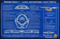 9c305 STAR TREK VI 23x35 special poster 1991 Starship Enterprise NCC-1701-A, Collector's Edition!