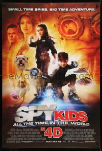 9c897 SPY KIDS: ALL THE TIME IN THE WORLD IN 4D advance DS 1sh 2011 Jessica Alba, Joel McHale, Alexa Vega!