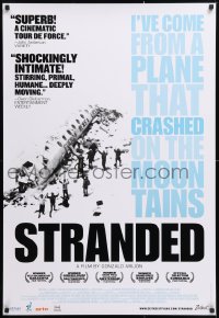 9c922 STRANDED 1sh 2008 I've Come from a Plane That Crashed on the Mountains, true cannibalism story