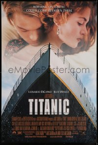 9c956 TITANIC DS 1sh 1997 Leonardo DiCaprio, Kate Winslet, directed by James Cameron!