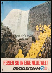 9c041 BESUCHEN SIE DIE USA 20x28 travel poster 1960s Visit the U.S.A. and see Niagara falls