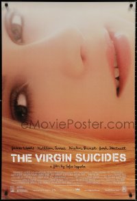 9c985 VIRGIN SUICIDES 1sh 1999 Sofia Coppola directed, cool image of pretty Kirstin Dunst!