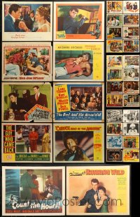 9d246 LOT OF 82 1950S LOBBY CARDS 1950s great scenes from a variety of different movies!