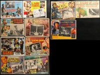 9d338 LOT OF 11 MEXICAN LOBBY CARDS 1950s-1970s great scenes from a variety of different movies!