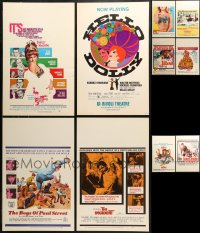 9d329 LOT OF 10 WINDOW CARDS 1960s great images from a variety of different movies!