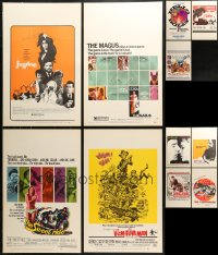9d328 LOT OF 11 WINDOW CARDS 1960s great images from a variety of different movies!