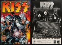 9d325 LOT OF 20 FOLDED 24X36 KISS COMIC BOOK ADVERTISING POSTERS 2002 great art of the rock band!