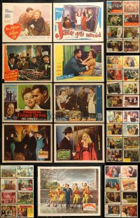 9d270 LOT OF 49 1940S LOBBY CARDS 1940s great scenes from a variety of different movies!