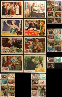 9d280 LOT OF 43 1940S LOBBY CARDS 1940s great scenes from a variety of different movies!
