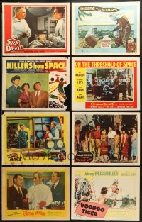 9d301 LOT OF 21 1950S HORROR/SCI-FI LOBBY CARDS 1950s great scenes from scary movies!