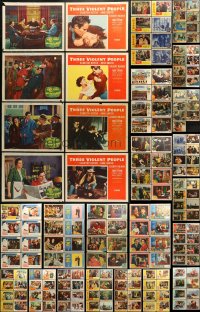 9d193 LOT OF 199 LOBBY CARDS 1950s incomplete sets from a variety of different movies!