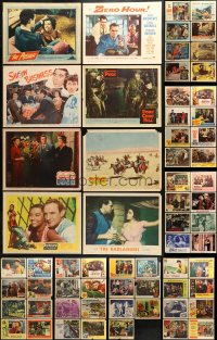 9d248 LOT OF 79 1950S LOBBY CARDS 1950s great scenes from a variety of different movies!