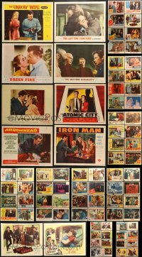 9d238 LOT OF 90 1950S LOBBY CARDS 1950s great scenes from a variety of different movies!