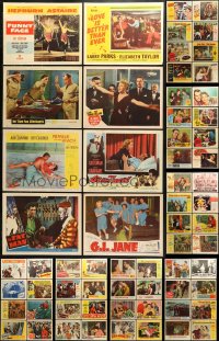 9d247 LOT OF 80 1950S LOBBY CARDS 1950s great scenes from a variety of different movies!