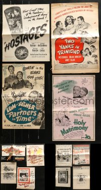 9d115 LOT OF 12 CUT PRESSBOOKS 1940s-1970s advertising for a variety of movies!
