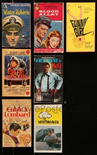 9d022 LOT OF 7 MOVIE EDITION PAPERBACK BOOKS 1950s-1980s Mister Roberts, Funny Girl & more!