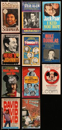 9d018 LOT OF 11 TV PAPERBACK BOOKS 1960s-1980s Johnny Carson, Jack Paar, Steve Allen & more!