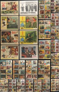 9d194 LOT OF 192 INDIVIDUALLY BAGGED 1960S LOBBY CARDS 1960s a variety of incomplete sets!