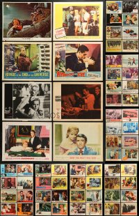 9d229 LOT OF 102 1960S LOBBY CARDS 1960s great scenes from a variety of different movies!