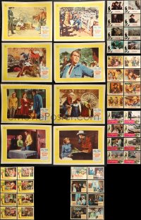 9d271 LOT OF 48 WESTERN LOBBY CARDS 1960s-1970s complete sets from a variety of cowboy movies!