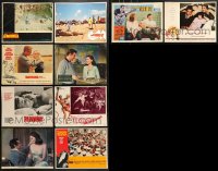 9d312 LOT OF 10 LOBBY CARDS 1960s-1980s great scenes from a variety of different movies!