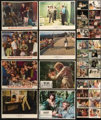 9d285 LOT OF 40 LOBBY CARDS 1960s-1970s incomplete sets from a variety of different movies!