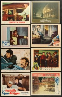 9d315 LOT OF 8 LOBBY CARDS 1940s-2000s great scenes from a variety of different movies!