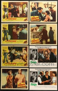 9d303 LOT OF 18 LOBBY CARDS 1950s-1990s incomplete sets from a variety of different movies!