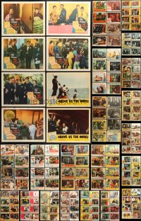 9d190 LOT OF 214 LOBBY CARDS 1940s-1960s incomplete sets from a variety of different movies!