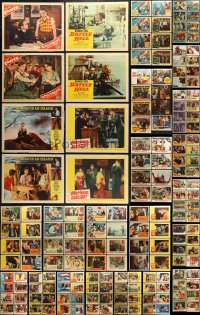 9d187 LOT OF 244 LOBBY CARDS 1950s-1960s incomplete sets from a variety of different movies!