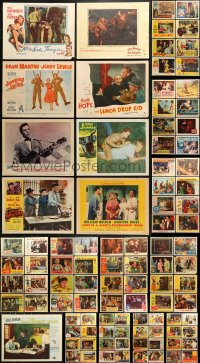 9d214 LOT OF 129 1950S LOBBY CARDS 1950s great scenes from a variety of different movies!