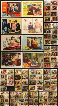 9d212 LOT OF 135 1950S LOBBY CARDS 1950s great scenes from a variety of different movies!