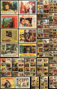 9d196 LOT OF 162 1950S LOBBY CARDS 1950s great scenes from a variety of different movies!