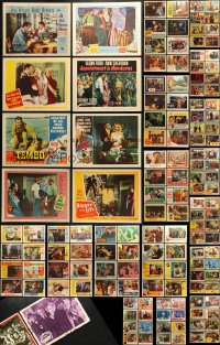 9d191 LOT OF 210 1950S LOBBY CARDS 1950s great scenes from a variety of different movies!