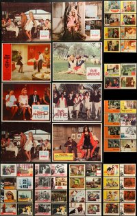 9d257 LOT OF 68 1960S LOBBY CARDS 1960s incomplete sets from a variety of different movies!