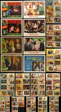 9d216 LOT OF 125 LOBBY CARDS 1950s incomplete sets from a variety of different movies!