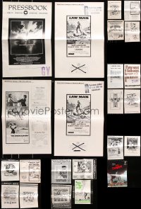 9d100 LOT OF 23 UNCUT PRESSBOOKS 1960s-1970s advertising for a variety of different movies!