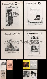 9d107 LOT OF 11 UNCUT PRESSBOOKS 1960s-1970s advertising for a variety of different movies!