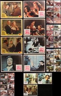 9d097 LOT OF 43 U.S. SPANISH LANGUAGE AND MEXICAN LOBBY CARDS 1940s-1970s mostly complete sets!
