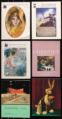 9d050 LOT OF 6 ILLUSTRATION ART AND ANIMATION AUCTION CATALOGS 1990s-2000s great images in color!