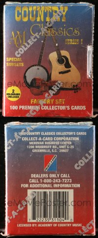 9d360 LOT OF 100 COUNTRY CLASSICS TRADING CARDS 1992 still sealed in the original package!
